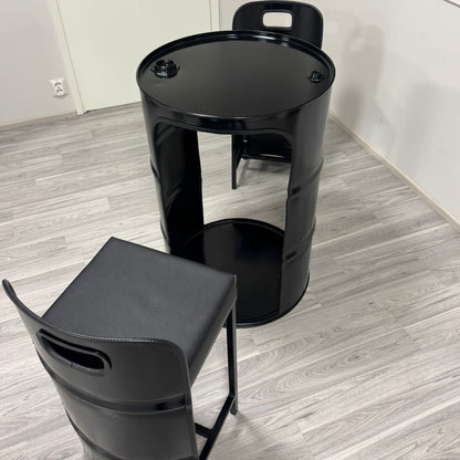 Oil Barrel Table Set