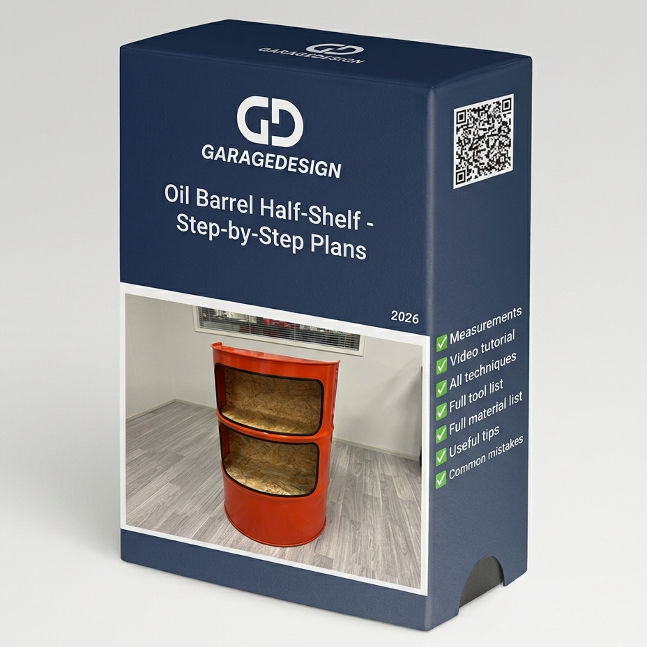 Building Guide - Oil Barrel Half-Shelf