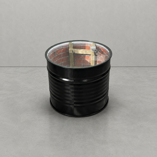 Oil Barrel Infinity Table