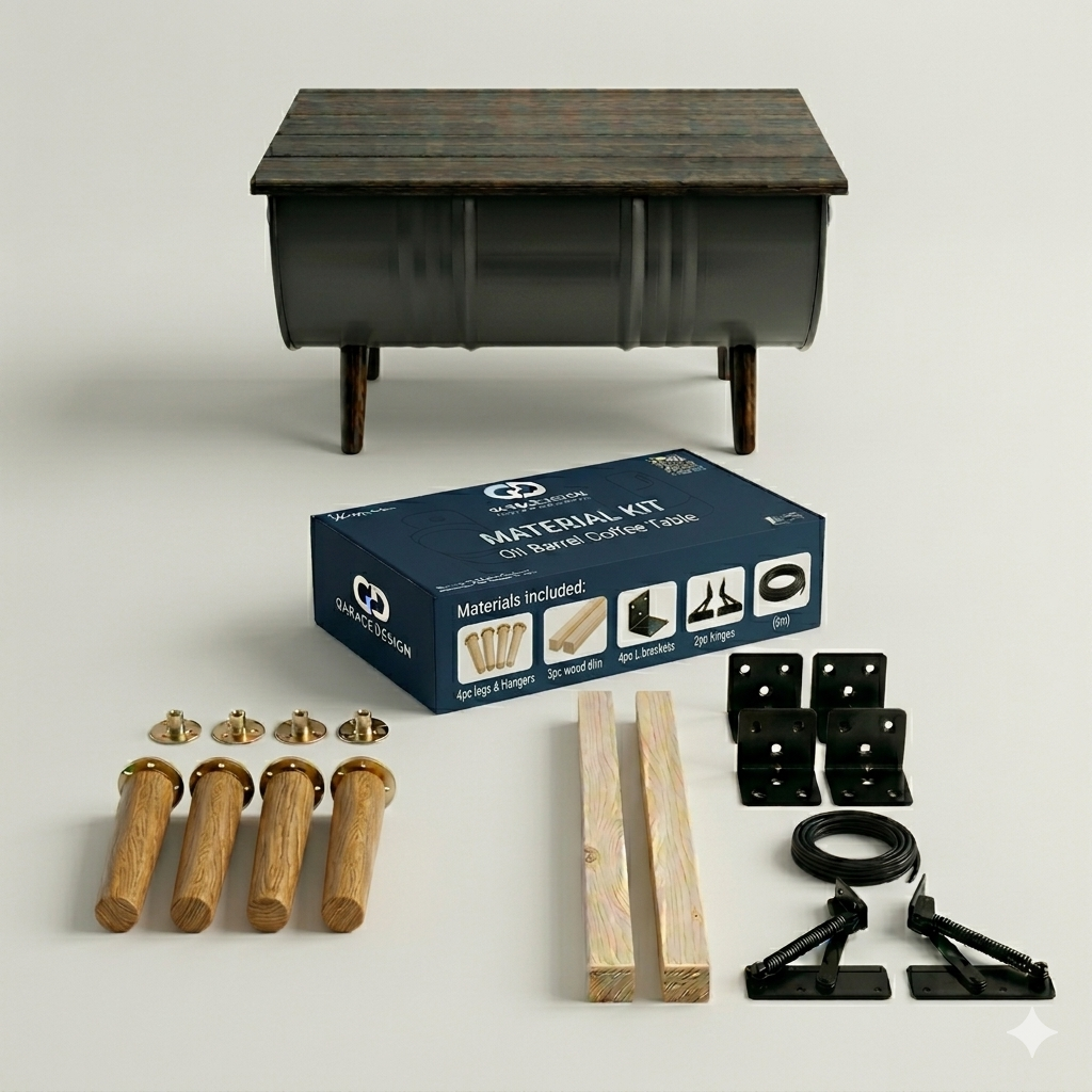 Material Kit - Oil Barrel Coffee Table