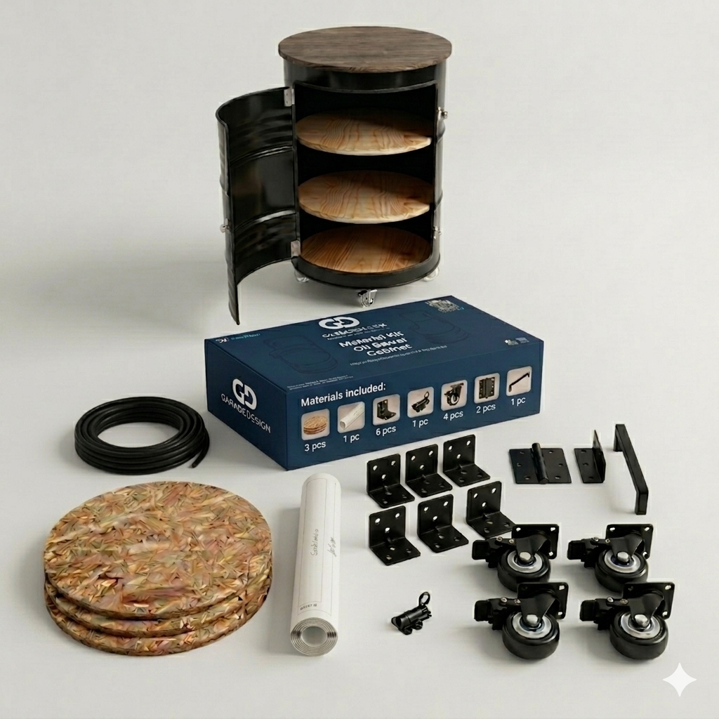 Material Kit - Oil Barrel Cabinet