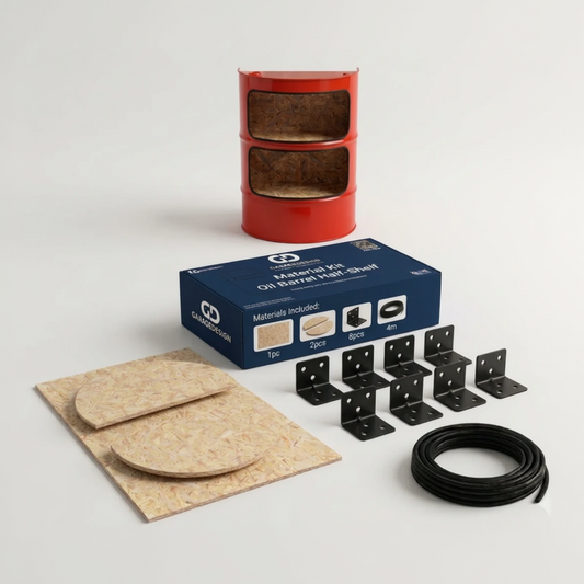 Material Kit - Oil Barrel Half-Shelf
