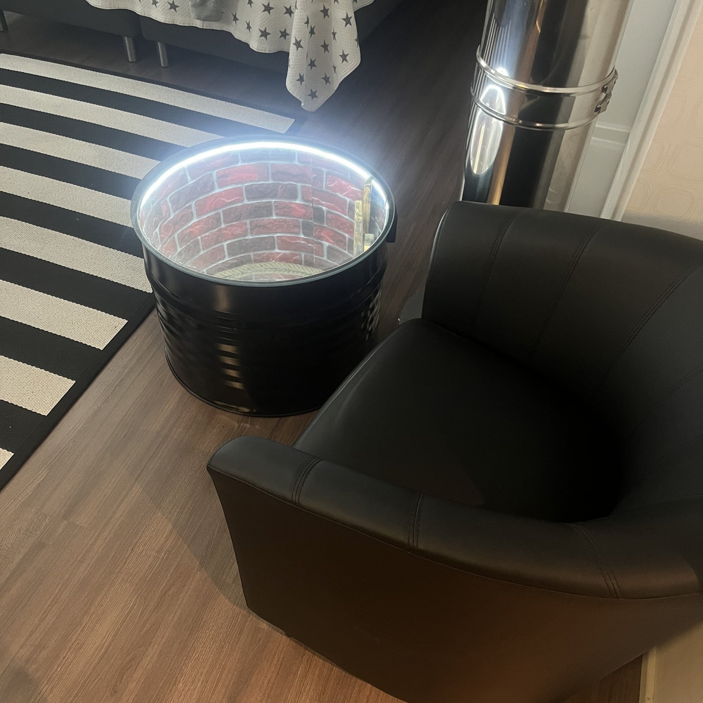 Oil Barrel Infinity Table