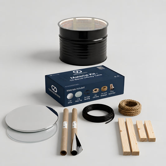 Material Kit - Oil Barrel Infinity Table